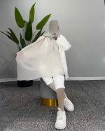 شال پلیسه شاین دار - کد 50474 - Image 6