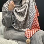 شال موهر شطرنجی - کد 50852