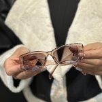 عینک Prada  مثلثی - کد 50904