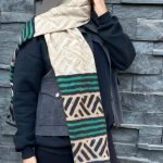 شال موهر طرح دار - کد 50897