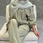 شال طرح ابروبادی - کد 51249