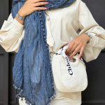 شال پم پم دار - کد 51382