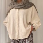 شال شنی لبه دالبر - کد 51392