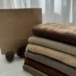 شال عرض کم پولکی - کد 51570