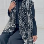 شال ابریشم تافته - کد 51895