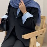 شال حریر دو لایه - کد 51925