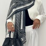 شال میله ایی dior -  کد 4264