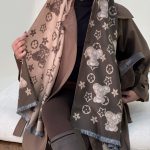 شال دو رو LV -  کد 4410