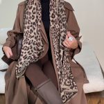 شال پلنگی - کد  4490