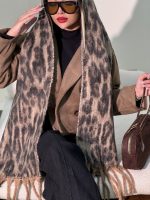 شال کوبایی پلنگی - کد 4744