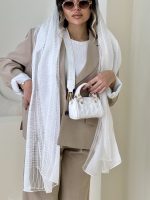 شال ویسکوز چهارخونه - کد 4876 - Image 10