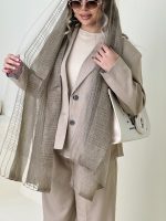 شال ویسکوز چهارخونه - کد 4876 - Image 9