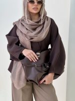 شال ویسکوز ساده - کد 4884 - Image 4