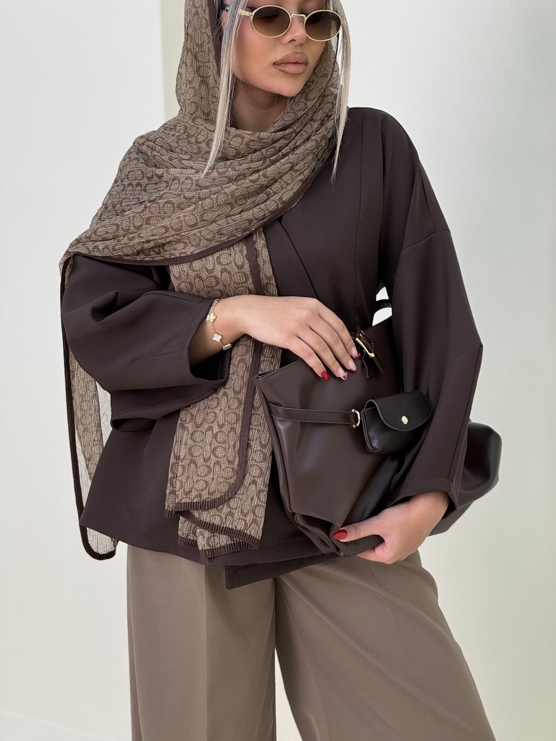 IMG_3522 شال حریر پلیسه - کد 4878 - Image 1