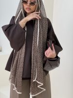 شال حریر پلیسه - کد 4878 - Image 3